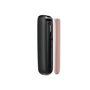 Rose Gold Ploom Aura front panel side view, separated from device.