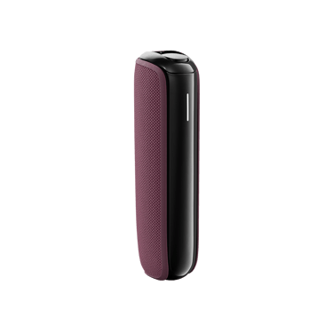 غطاء خلفي باللون الأوركيد الداكن على جهاز Ploom AURA.
