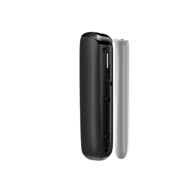 Lunar Silver Ploom Aura front panel side view, separated from device.
