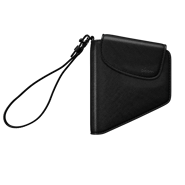 Front view of a closed Duo Carry Case Jet Black.