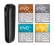 جهاز Ploom AURA Jet Black مع 4 عبوات EVO Sticks (الكهرماني، الفضي، الأزرق السماوي، الأصفر البرّاق)