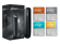 عبوة وجهاز Ploom AURA Jet Black مع 4 عبوات EVO Sticks (الكهرماني، الفضي، الأزرق السماوي، الأصفر البرّاق)