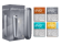 عبوة وجهاز Ploom AURA Lunar Silver مع 4 عبوات EVO Sticks (الكهرماني، الفضي، الأزرق السماوي، الأصفر البرّاق)