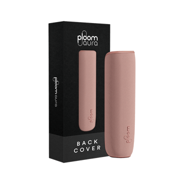 عبوة غطاء Ploom AURA الخلفي باللون الذهبي الوردي.