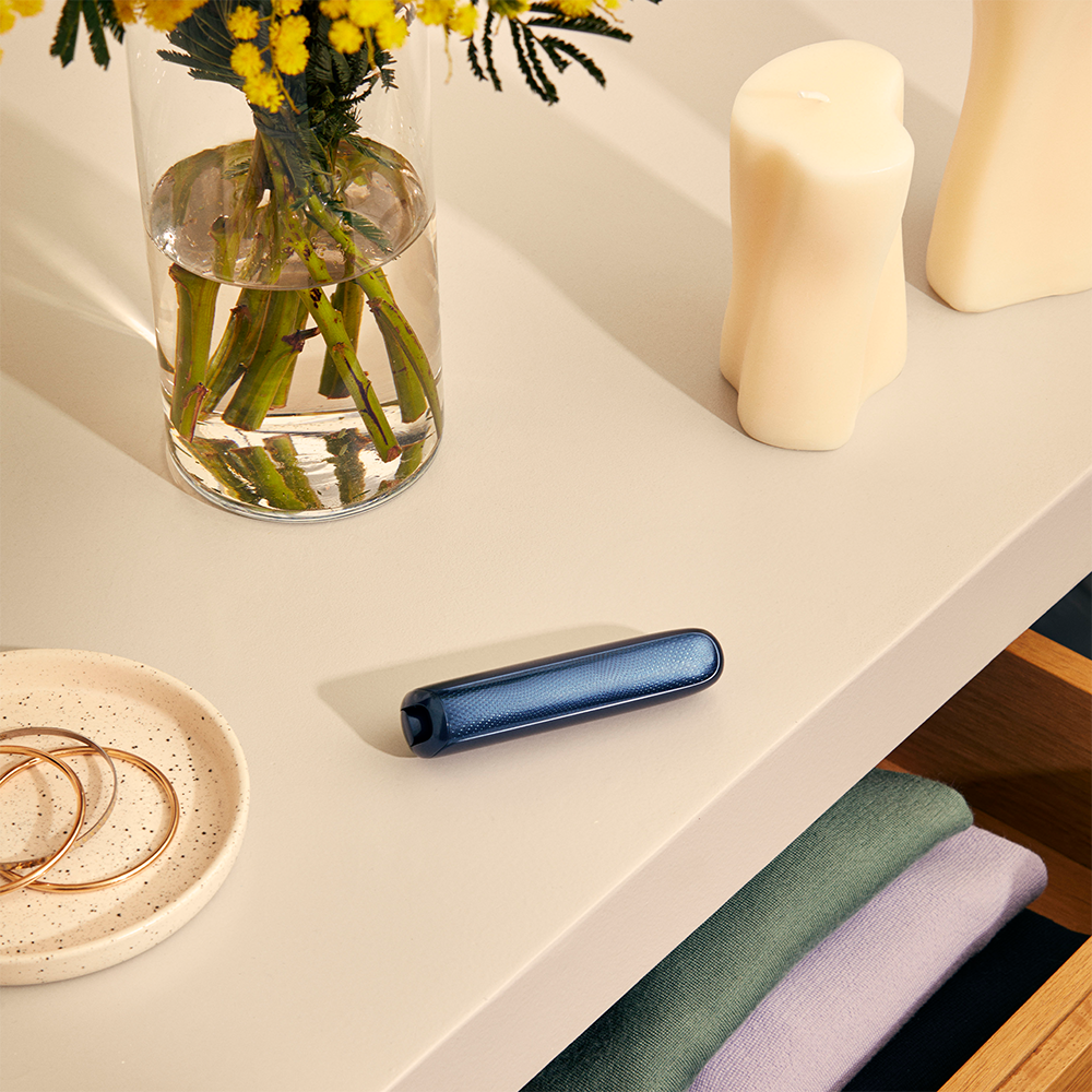 Ploom AURA Front Panel - Navy Blue Augmented Pattern