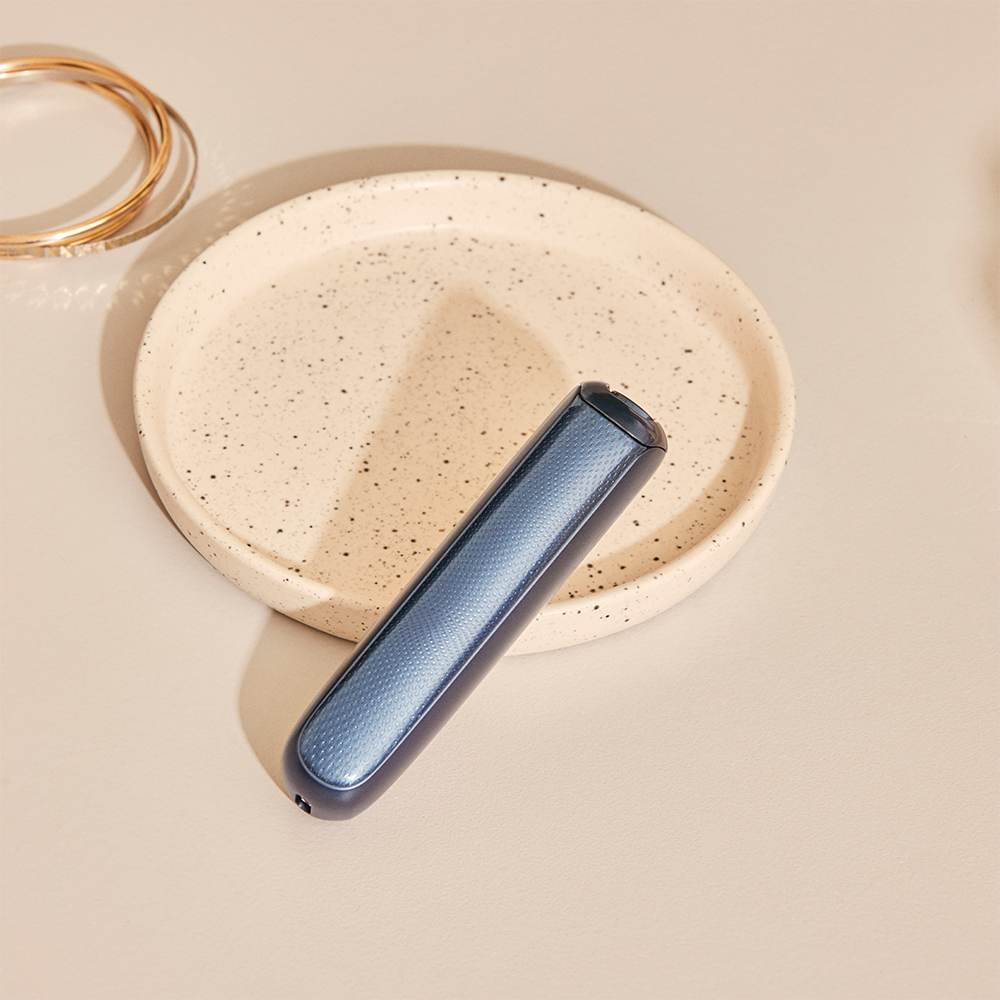 Ploom AURA Front Panel - Navy Blue Augmented Pattern