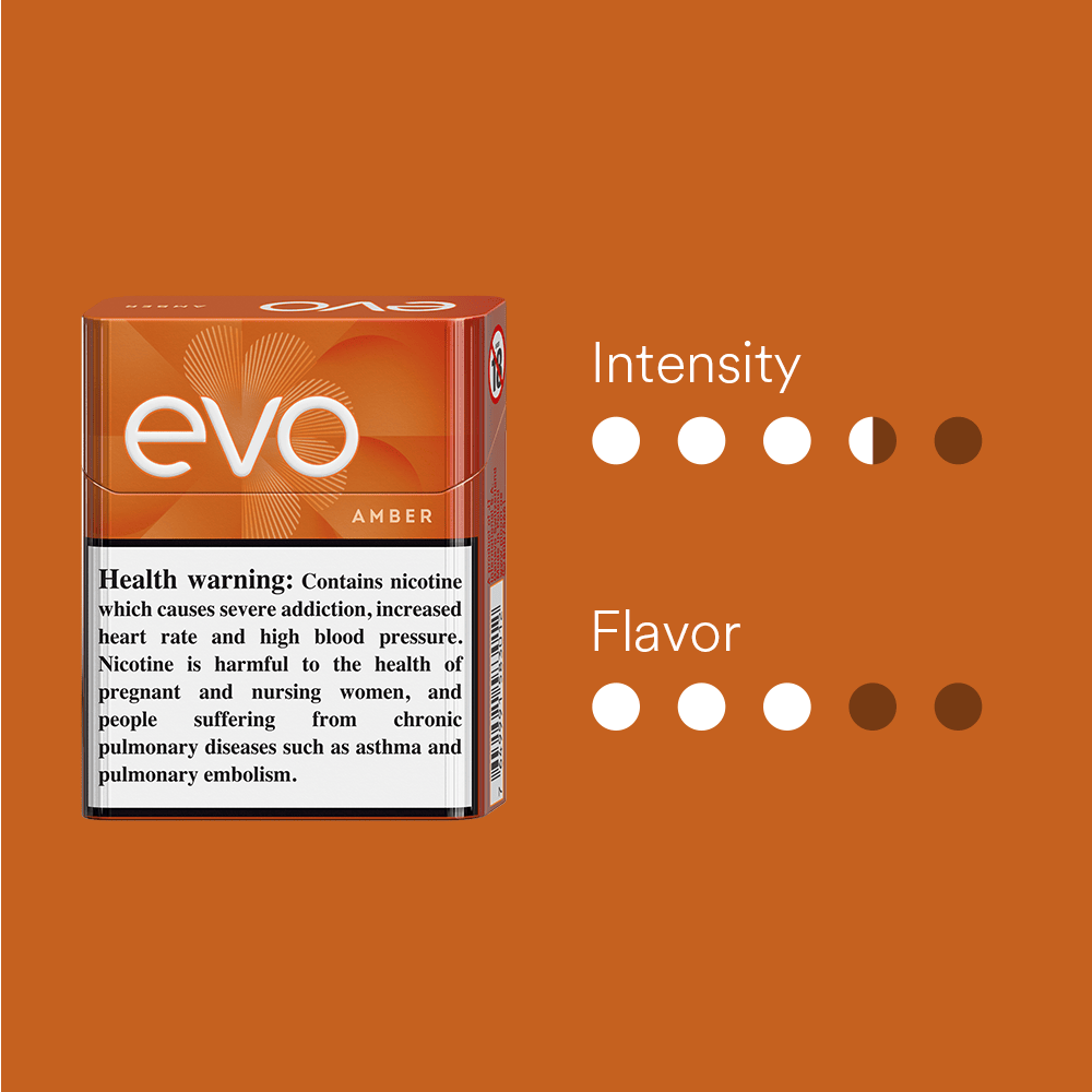 EVO Amber Tobacco Sticks - 10 Packs