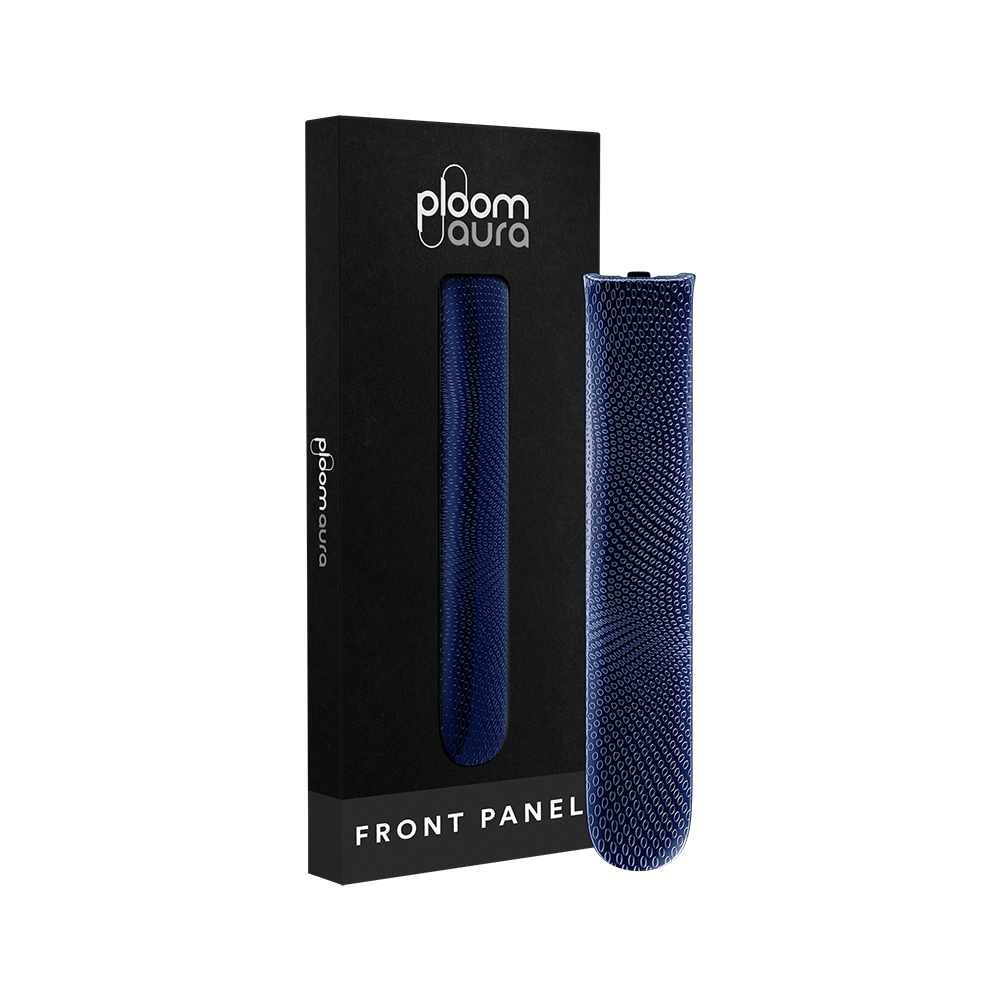 Image of Ploom AURA Front Panel - Navy Blue Augmented Pattern